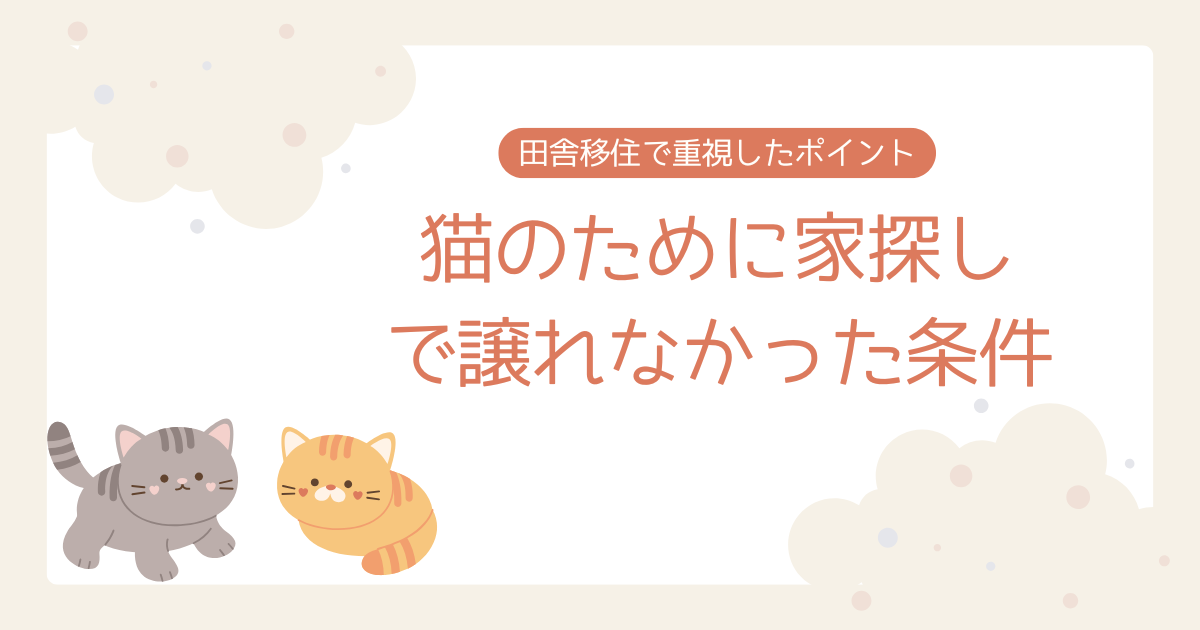 猫と家探し　ブログ
